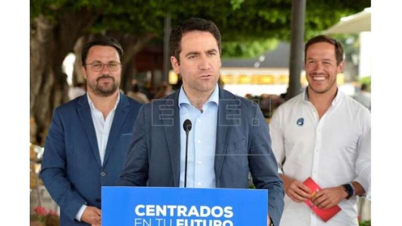 Teodoro García Egea, Asier Antona y Mariano Hernández Zapata (Foto EFE)